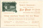 Simon Strasser's Gasthof „zur Post“ in Zell am Ziller. Illustrierte Empfehlungskarte, Lichtdruck 9 x 14 cm; Impressum: L(orenz). Fränzl & Co., München um 1900. Inv.-Nr. vu914ld00053