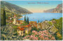 Torbole mit Pfarrkirche San Andrea und der Gardasee, bis 1919 Bzk. Riva, Gefürst. Grafsch. Tirol (seit 1919 Provinz Trient) vom Belvedere aus. Photochromdruck 9 x 14 cm; Impressum: Ed. L. F. (?), Riva sul Garda um 1910.  Inv.-Nr. vu914pcd00328