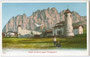 Pomagnongruppe vom Castello DE ZANNA in Cortina d'Ampezzo aus. Photochromdruck 9x14cm; kein Impressum, um 1900.  Inv.-Nr. vu914pcd00172