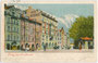 Das Hotel „Kaiserhof“ in Innsbruck, St. Nikolaus, Innstraße 7 (eröffnet 1896, Betriebseinstellung in den 60er Jahren). Photochromdruck 9 x 14 cm; Act(iengesellschaft). Münchener Chromolith(ographische). Ges(ellschaft). um 1900.  Inv.-Nr. vu914pcd00133