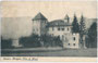 Castel Malgolo in gleichnamiger Fraktion von Romeno im Nonstal, 1868 bis 1919 Gefürst. Grafsch. Tirol, heute Comunità della Val di Non, Provincia di Trento. Lichtdruck 9 x 14 cm; Verlag Otto Taudien, Mezzolombardo 1906.  Inv.-Nr. vu914ld00145