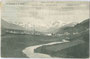 St. Valentin auf der Heide, Gemeinde Graun a.d. Etsch im Vinschgau, Bzk Schlanders, bis 1919 Gefürst. Grafsch. Tirol gegen Ortler-Alpen. Lichtdruck 9 x 14 cm; Impressum: Verlag Josef Stecher, St. Valentin, postalisch befördert 1909.  Inv.-Nr. vu914ld00228
