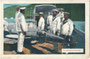 Marinesoldaten der k.u.k. Kriegsmarine bei Lancierübungen von Torpedos. Kombinationsfarbdruck 9 x 14 cm; Verlag G. C. (?), Pola, Markgrafschaft Istrien, Österreichisches Küstenland (heute: Pula, Kroatien) 1912/13.  Inv.-Nr. vu914kfd00045