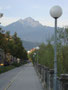 Die Saile, im Inntal auch Nockspitze genannt, in den Kalkkögeln vom  Herzog-Otto-Ufer in Innsbruck aus. Digitalphoto, © Johann G. Mairhofer 2012. Inv.-Nr. DSC04534