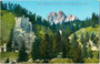 Burgruine Andraz (dt. Buchenstein) in Andraz im Cordevoletal, Pieve di Livinallongo (heute Livinallongo del Col di Lana). Photochromdruck 9 x 14 cm; Verlag Johann Filibert Amonn, Bozen 1909. Inv.-Nr. vu914pcd02599