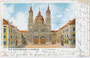 Jesuitenkirche zur Hl. Dreifaltigkeit in Innsbruck, zugl. k.k. Universitätskirche in Innsbruck, Innere Stadt, Karl-Rahner-Platz 2. Farbautotypie 10 x 15 cm; Verlag Ohnewein & Cie., Innsbruck; postalisch befördert 1901.  Inv.-Nr. vu105fat00021