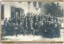 Teilnehmende am 55. Stiftungsfest der pflichtschlagenden Innsbrucker akademischen Burschenschaft Real-Germania am 26. Sept. 1922 im Gasthof Bierstindl. Gelatinesilberabzug ca. 23,0 x 26,0 cm (Quart).  Inv.-Nr. vuDINA4-hs-st-00001