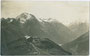 Die Starkenburger Hütte im Gemeindegebiet von Neustift im Stubaital gegen den HABICHT. Gelatinesilberabzug 9x14cm; kein Impressum; postalisch gelaufen 1936.  Inv.-Nr. vu914gs00559