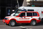 ELF (Einsatzleitfahrzeug) Mitsubishi Pajero V60, seit 2006 im Dienst der Berufsfeuerwehr Innsbruck, Kfz-Kennzeichen I 402 FW - heute FW 203 I mit geänderter Lackierung/Beschriftung. Digitalphoto; © Johann G. Mairhofer.  Inv.-Nr. 1DSC01172