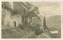 Burg Lebenberg und Weinacker in Tscherms, Gbz. Lana, Bzk. Meran, Gefürst. Grafsch. Tirol (heute Bez.gem. Burggrafenamt, Südtirol) Teilansicht. Rastertiefdruck 9 x 14 cm; Joh. F. Amonn, Bozen 1907 (Nr. T 7172).  Inv.-Nr. vu914rtd00018