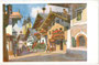 Speckbacherstraße in der Marktgemeinde (seit 1956) St. Johann, Bzk. Kitzbühel, Tirol. Farbautotypie 9 x 14 cm, Entwurf: Edo von Handel Mazzetti (1885-1950); Verlag Hermann Pehnelt, St. Johann in Tirol; postalisch befördert 1936.  Inv.-Nr. vu914fat00088
