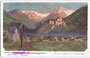 Burg Taufers in Sand in Taufers, Gbz. Taufers, Bzk. Bruneck, Gefürst. Grafsch. Tirol (heute Autonome Provinz Bozen-Südtirol). Farbautotypie 9 x 14 cm, Original: F.A.C.M. Reisch, Meran (1862 Wien – ab 1906 in Meran, gest.?).  Inv.-Nr. vu914fat00012