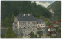 Hotel Pension Ansitz "Schrottwinkel" im Ortszentrum von Sand in Taufers. Farblichtdruck 9 x 14 cm; ohne Impressum, um 1910.  Inv.-Nr. vu914fld00019