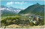 Hotel "Ferdinandshöhe" auf dem Stilfser Joch, iit. Passo dello Stelvio (2.757m.s.l.m.). Photochromdruck 9 x 14 cm; Verlag: Joh(ann). F(ilibert). Amonn, Bozen 1908.  Inv.-Nr. vu914pcd00151