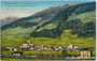 Sillian im Pustertal, Bezirk Lienz, Tirol mit der Pfarrkirche Maria Himmelfahrt und der neuen Feldjägerkaserne von Südosten. Photochromdruck 9 x 14 cm; Impressum: Josef Werth, Toblach um 1910.  Inv.-Nr. vu914pcd00318
