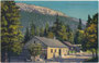 Gasthof (heute Hotel) "Fernpass"mit Dependance an der Fernpassstraße auf dem Fernpass (1.202 m ü.A.), Gde. Nassereith, Gbz. und Bzk. Imst, Gefürst. Grafsch. Tirol. Photochromdruck 9 x 14 cm; Purger & Co., München 1912.  Inv.-Nr. vu914pcd00348