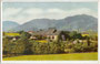Erstes Passionsspielhaus in Erl bei Kufstein, Tirol (errichtet 1908 bis 1911), welches 1933 nach vermutlicher Brandstiftung 1933 vollständig niedergebrannt war. Farbautotypie 9 x 14 cm; Eigenverlag des Veranstalters um 1930.  Inv.-Nr. vu914fat00056