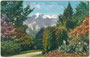 Kaiser-Franz-Joseph-Anlage in Obermais (seit 1924 Stadtteil von Meran), bis 1919 Gerichtsbezirk und politischer Bezirk Meran (heute Autonome Provinz Bozen-Südtirol. Photochromdruck 9 x 14 cm; Joh. F. Amonn, Bozen 1910.  Inv.-Nr. vu914pcd00339