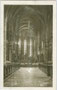 Inneres der gotischen Stadtpfarrkirche St. Nikolaus am Pfarrplatz in Meran, Alto Adige (1919-1927, hte. Auton. Prov. Bozen-Südtirol). Heliogravüre 9 x 14 cm; Gerstenberger & Müller, Bozen; postal. befördert 1927.  Inv.-Nr. vu914hg00044