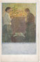 "Christabend bei den Lieben daheim". Weihnachtskarte des Kriegsfürsorgeamtes Bozen-Gries "Für unsere Soldaten", Erster Weltkrieg. Farbautotypie 9 x 14 cm nach einem Original von Albert Stolz (1875-1947), Druck Tyrolia, Bozen. Inv.-Nr. vu914fat00156