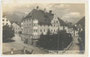Ansitz SPRENGENSTEIN (heute: Schlosshotel Post "Edelfreisitz Sprengenstein") in Imst. Gelatinesilberabzug 9x14cm; Wilhelm Stempfle, Innsbruck; postalisch gelaufen 1926.  Inv.-Nr. vu914gs00196