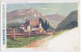 Burg NAUDERS. Farbautotypie 9x14cm; Werbekarte der Firma "Schicht's Bleichseife"; Eigenverlag um 1900.  Inv.-Nr. vu914fat00064