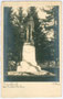Denkmal für den "deutschen Dichter" Adolf Pichler auf dem nach ihm benannten Platz um 1920. Gelatinesilberabzug 9x14cm; A(dolf). Künz, Innsbruck.  Inv.-Nr. vu914gs00089