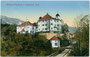 Schloss Kaps in Kitzbühel. Photochromdruck 9 x 14 cm; Impressum: Verlag von Martin Ritzer, Buchdruckerei, Kitzbühel; handschriftl. dat. "1910-11-12".  Inv.-Nr. vu914pcd00201