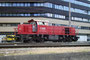 Verschublokomotive ÖBB Reihe 2070 Vossloh G 800 BB, genannt "Hector" im Dienst am Frachtenbahnhof Innsbruck. Digitalphoto; © Johann G. Mairhofer 2014.  Inv.-Nr. 1DSC09183