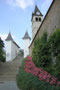Aufgang zur gotischen Pfarrkirche zu Unserer Lieben Frau (1373 erstm. urk. erw.) und zur 1506 geweihten barocken Stadtpfarrkirche St. Andreas in der Pfarrau, Stadtgemeinde Kitzbühel, Tirol. Digitalphoto, © Johann G. Mairhofer 2015.  Inv.-Nr. 2DSC02637