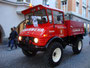 Schlauchwagen der Freiwillen Feuerwehr Mayrhofen im Zillertal, Bezirk Schwaz, Tirol beim Corso anlässlich "140 J. Tir. Feuerwehrverband" in Innsbruck. Digitalphoto; © Johann G. Mairhofer 2012.  Inv.-Nr. DSC05336