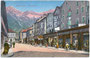 Ehem. Boutiquen aus der  westlichenStadtmauer hervorgegangenen Häuserzeile am Marktgraben in Innsbruck. Photochromdruck 9 x 14 cm; Verlag: Atelier "Zech", Innsbruck. postalisch befördert 1916.  Inv.-Nr. vu914pcd00076