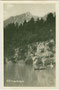 Hungerburgsee gegen Brandjoch; 1912 als Teil der Seehof-Anlagen eröffnet und 1933 aufgelassen worden. Gelatinesilberabzug 9 x 14 cm; Impressum: Foto Dialer, Innsbruck um 1925.  Inv.-Nr.  vu914gs01029