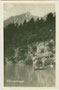 Ruderpartie im Hungerburgsee gegen Brandjoch; 1912 als Teil der Seehof-Anlagen eröffnet und 1933 aufgelassen worden. Gelatinesilberabzug 9 x 14 cm; Aufnahme und Verlag: Foto Dialer Innsbruck um 1925.  Inv.-Nr. vu914gs01029