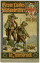 "Tiroler Landesjahrhundertfeier 1809 - 1909" zum Gedenken an den Tiroler Volksaufstand. Chromolithographie 9 x 14 cm; Entwurf: Ph(ilipp). Schumacher, Illustrator und Maler (1866-1940).   Inv.-Nr. vu914clg00027