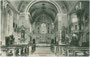 Inneres der Pfarrkirche St. Nikolaus in Eggen, Gemeinde Deutschnofen im Eggental, Gbz. und Bzk. Bozen, Gefürst. Grafsch. Tirol (heute Auton. Prov. Bozen-Südtirol). Lichtdruck 9 x 14 cm ohne Impressum, Feldpostbeförderung 1918.  Inv.-Nr. vu914ld00217