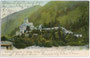 Burg Welfenstein aus dem 13. Jh. in Mauls (1928 mit Stilfes und Trens nach Freienfeld eingemeindet worden), Gbz. Sterzing, Bzk. Brixen, Gefürst. Grafsch. Tirol (heute Südtirol). Farblichtdruck 9 x 14 cm um 1900; Verlag J. Stafler o.O.  Inv.-Nr. vu914fld00