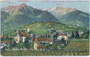 Ansitz Winkel in Obermais (1924 nach Meran eingemeindet), Winkelweg 13, Gerichtsbezirk und Bezirk Meran, Gefürst. Grafsch. Tirol (heute Südtirol). Photochromdruck 9 x 14 cm; Lorenz Fränzl, München um 1910.  vu914pcd00040
