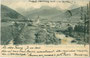 Welsberg, Gbz. Welsberg ab 1849, Bzk. Bruneck ab 1868, Gefürst. Grafsch. Tirol (1849-1919, heute Bez.gem. Pustertal, Südtirol) an der Rienz von Westen. Lichtdruck 9 x 14 cm; Stengel & Co., Dresden, postalisch befördert 1906. Inv.-Nr. vu914ld00234