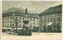 Margarethenplatz (benannt nach Margarethe von Tirol, heute Bozner Platz) in Innsbruck mit Photoatelier von Fritz Gratl im Haus Nr. 1 (rechts im Bild). Lichtddruck 9 x 14 cm ohne Impressum, postalisch gelaufen 1909.  Inv.-Nr. vu914ld000238