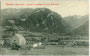 Pfarrkirche zu U.L.F. im Moos und Deutschordenshaus in Sterzing mit Hühnerspiel (auch: Amthorspitze), 2.748m m.s.l.m. im Tuxer Kamm der Zillertaler Alpen von Südwesten. Lichtdruck 9 x 14 cm; Impressum: Stengel & Co., Dresden.  Inv.-Nr. vu914ld00273