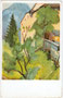 Ehem. Fürstbischöfl. dann Kurfürstl. Salzburgisches Schloss Lengberg in Nikolsdorf, Kreis (heute Bezirk) Lienz, Tirol. Farbautotypie 9 x 14 cm nach einem Gemälde (Signatur unleserlich), Verlag F. Bruckmann, München um 1940.  Inv.-Nr. vu914fat00078
