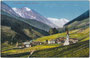 Lanersbach, Sitz der Gemeinde Tux im Bezirk Schwaz, Tirol mit Pfarrkirche St. Thomas von Osten. Photochromdruck 9 x 14 cm; Impressum: Aufn. Joh. Maidler, Mayrhofen; Verlag P(urger). & Co., München 1914.  Inv.-Nr. vu914pcd00344