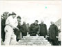 Grundsteinlegung für die Wintersportanlagen anlässlich der Olymp. Winterspiele Innsbruck 1964 in der Axamer Lizum, Gde. Axams, Bzk. Innsbruck-Land im Jahr 1962. Gelatinesilberabzug ca. 13 x 18 cm ohne Urhebervermerk. vu138gs00007