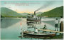 Dampfschiff "St. Joseph" auf Rundfahrt beim Hotel "Seehof", Gemeinde Achenkirch am Achensee. Farblichtdruck 9 x 14 cm; Impressum: Rob(ert). Harth, Achensee (ohne Ortsangabe); postalisch befördert 1910.  Inv.-Nr. vu914fld00022
