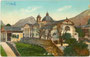 Wallfahrtskirche zur Madonna del Carmelo (alle Laste) im Nordosten von Trento/Trient, via alle Laste 26 (in jener Zeit als Kaserne in Verwendung). Photochromdruck 9 x 14 cm; Verlag (Alois) Kapper, Trento/Trient 1911. Inv.-Nr. vu914pcd00260