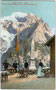 Gasthaus "Zum weißen Knott" an der Stilfserjochstraße in Trafoi, Gemeinde Stilfs (bis 1919 Bzk. Schlanders, Ger.bzk. Glurns) und der Ortler. Photochromdruck 9 x 14 cm; Impressum:Edition Photoglob, Zürich um 1910.  Inv.-Nr. vu914pcd00302