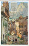 Ansitz Krausegg in Kastelruth (ab 1919 Rathaus), Gbz. Kastelruth, Bzk. Bozen, Gefürst. Grafsch. Tirol (hte. Bez.gem. Salten-Schlern, Südtirol). Farbautotypie 9 x 14 cm, Entw./Vlg.: Ed. F. Hofecker/Vlg. Dt. Schulverein, Wien 1912.  Inv.-Nr. vu914fat00080