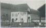 Fresko am Beinhaus im Friedhof der Nikolauskirche von Stegen (1928 Bruneck eingemeindet worden), eine von 14 Stationen des Kreuzwegs. Gelatinesilberabzug 9 x 14 cm; A(lfred). Stockhammer, Hall in Tirol 1910.  Inv.-Nr. vu914gs00232
