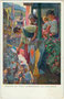"Abschied der Tiroler Landesschützen vom Heimatsdorf". Farbautotypie 10 x 15 cm nach einem Original von Rudolf Alfred Höger (1877 – 1930) aus dem Jahr 1915. Impressum: W. R. B. & Co., Wien III.  Inv.-Nr. vu105fat00025